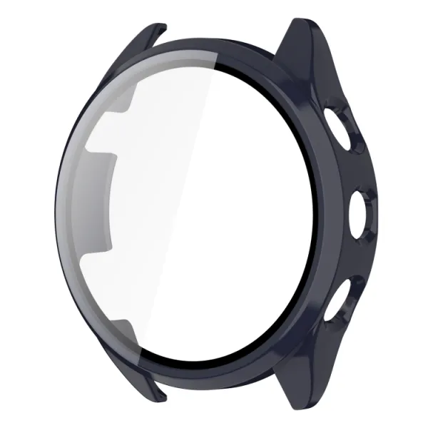 PC FULL COVER Plastový kryt so sklom pre Garmin Forerunner 165 modrý