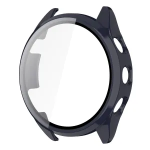 PC FULL COVER Plastový kryt so sklom pre Garmin Forerunner 165 modrý