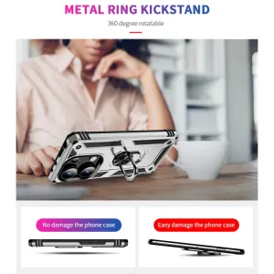 RING Kryt s držiakom pre Xiaomi Redmi Note 13 Pro strieborný