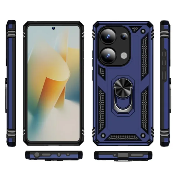 RING Kryt s držiakom pre Xiaomi Redmi Note 13 Pro modrý