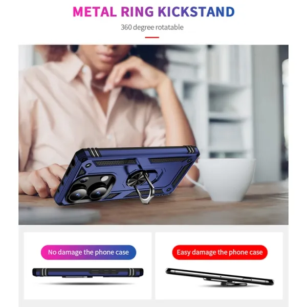 RING Kryt s držiakom pre Xiaomi Redmi Note 13 Pro modrý
