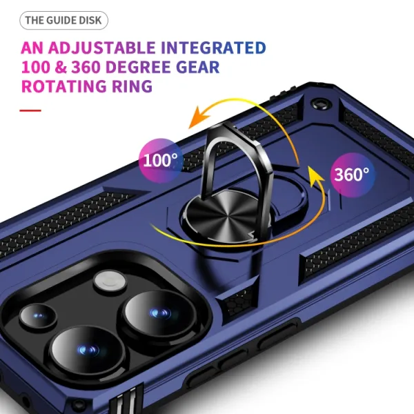 RING Kryt s držiakom pre Xiaomi Redmi Note 13 Pro modrý