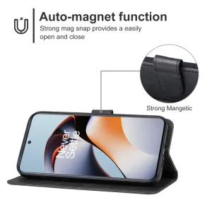 SMOOTH Peňaženkové puzdro pre OnePlus 12R čierne