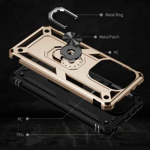 RING Kryt s držiakom pre Xiaomi Redmi Note 13 Pro zlatý