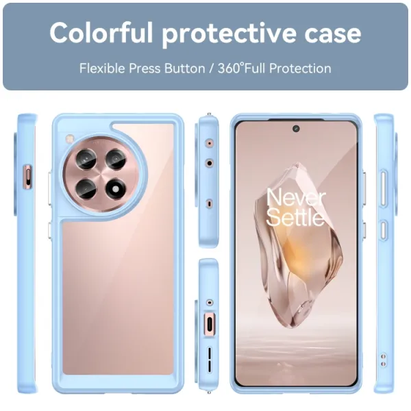 CRYSTAL Ochranný kryt pre OnePlus 12R svetlomodrý