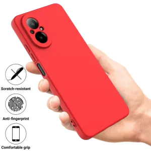 RUBBER Ochranný kryt pre Realme C67 červený