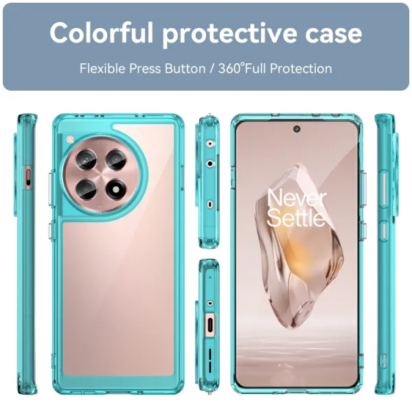 CRYSTAL Ochranný kryt pre OnePlus 12R tyrkysový