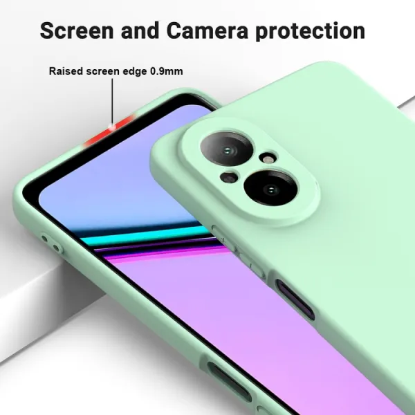 RUBBER Ochranný kryt pre Realme C67 zelený