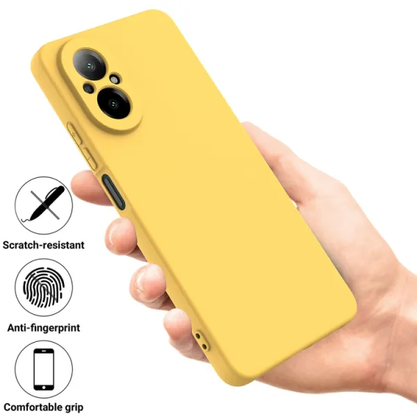 RUBBER Ochranný kryt pre Realme C67 žltý