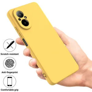 RUBBER Ochranný kryt pre Realme C67 žltý