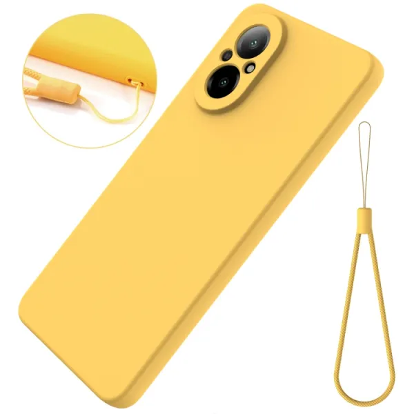 RUBBER Ochranný kryt pre Realme C67 žltý