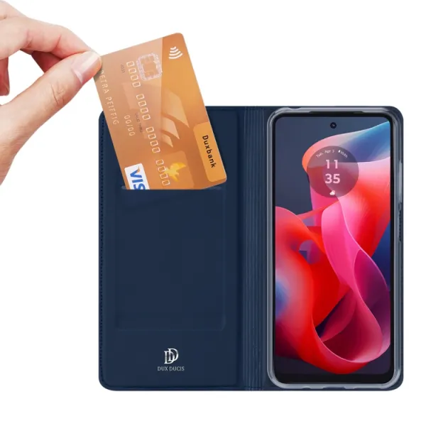 DUX Zaklápacie puzdro pre Motorola Moto G04 / G24 / G24 Power modré