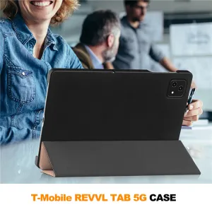 LEATHER Zaklápací kryt pre T Tablet ružovozlatý