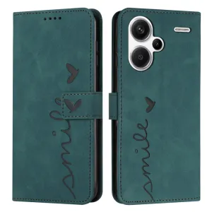 ART SMILE Peňaženkový obal s remienkom na Xiaomi Redmi Note 13 Pro+ 5G zelený
