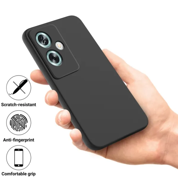RUBBER Ochranný kryt pre OnePlus Nord N30 SE 5G čierny