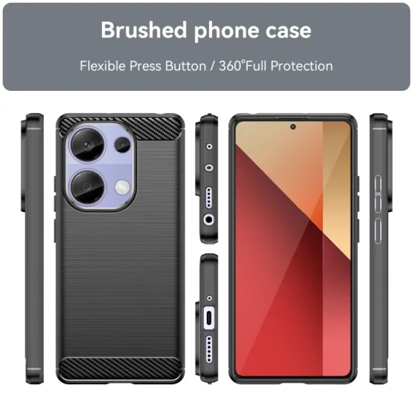 FLEXI TPU Ochranný kryt Xiaomi Redmi Note 13 Pro čierny