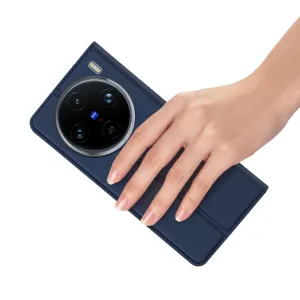 DUX Zaklápacie puzdro pre Vivo X100 Pro 5G modré