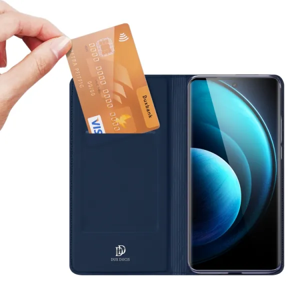 DUX Zaklápacie puzdro pre Vivo X100 Pro 5G modré