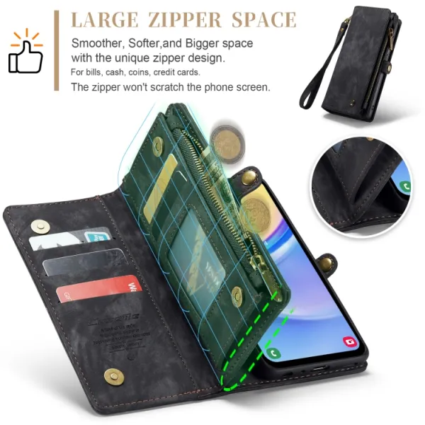 WALLET Ochranný kryt s peňaženkou 2v1 pre Samsung Galaxy A15 / A15 5G čierny