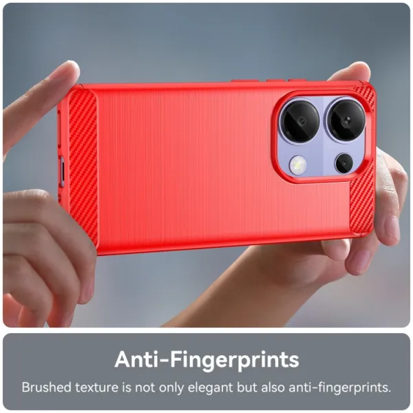 FLEXI TPU Ochranný kryt Xiaomi Redmi Note 13 Pro červený
