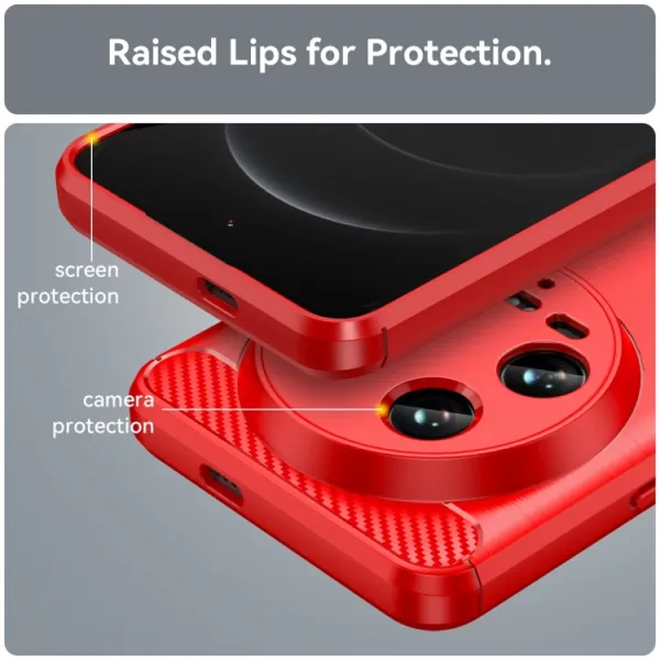FLEXI TPU Ochranný kryt Xiaomi 14 Ultra červený