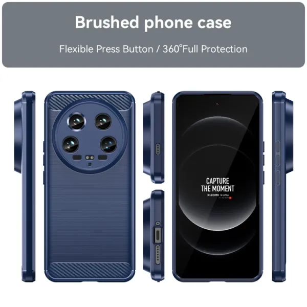 FLEXI TPU Ochranný kryt Xiaomi 14 Ultra modrý