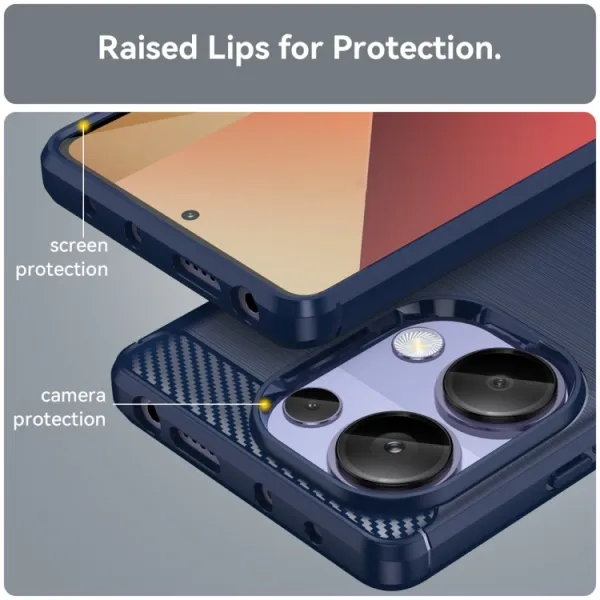FLEXI TPU Ochranný kryt Xiaomi Redmi Note 13 Pro modrý