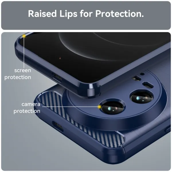 FLEXI TPU Ochranný kryt Xiaomi 14 Ultra modrý