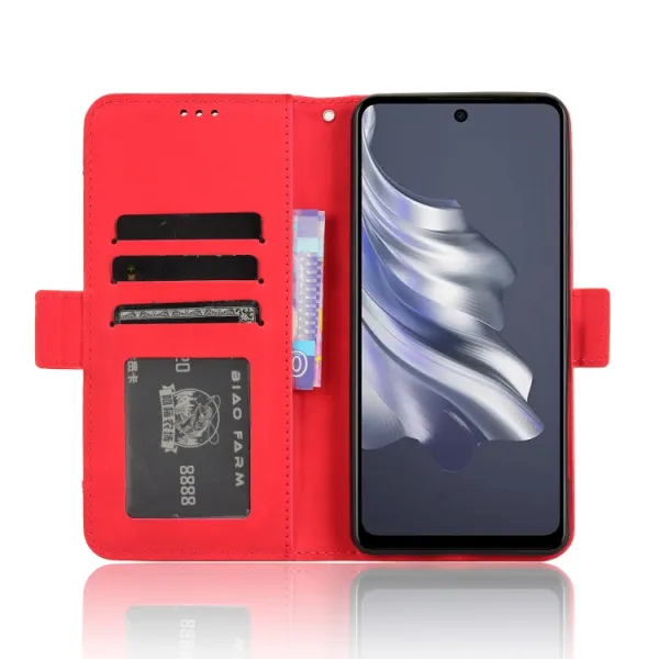 SLOT Peňaženkový obal pre Tecno Spark 20 Pro červený
