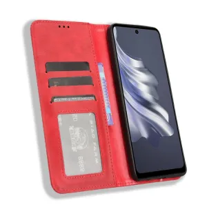 BUSINESS Peňaženkový kryt pre Tecno Spark 20 Pro červený