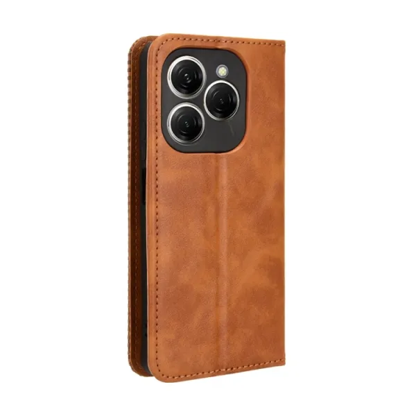 BUSINESS Peňaženkový kryt pre Tecno Spark 20 Pro hnedý