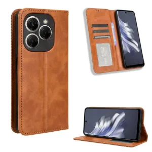 BUSINESS Peňaženkový kryt pre Tecno Spark 20 Pro hnedý