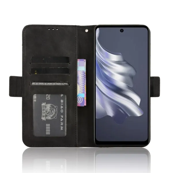 SLOT Peňaženkový obal pre Tecno Spark 20 Pro čierny