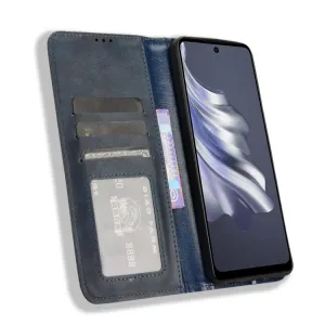 BUSINESS Peňaženkový kryt pre Tecno Spark 20 Pro modrý