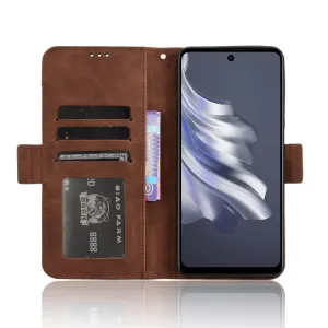 SLOT Peňaženkový obal pre Tecno Spark 20 Pro hnedý