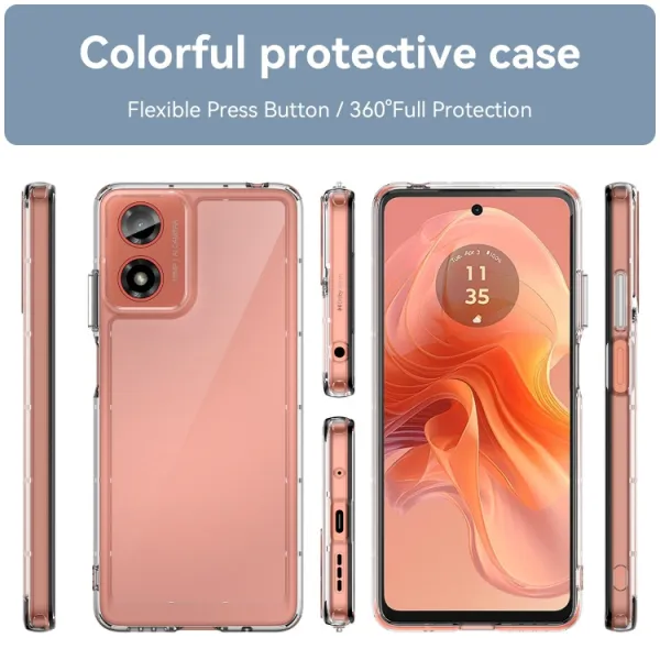 CRYSTAL Ochranný kryt pre Motorola Moto G04 / G24 / G24 Power priehľadný