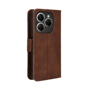 SLOT Peňaženkový obal pre Tecno Spark 20 Pro hnedý