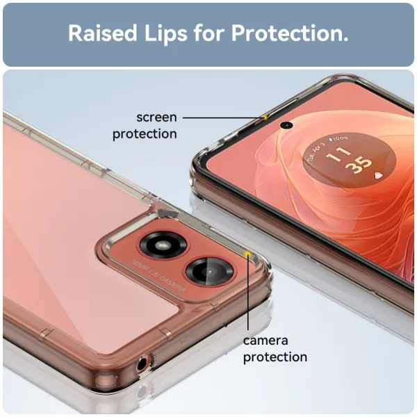 CRYSTAL Ochranný kryt pre Motorola Moto G04 / G24 / G24 Power šedý