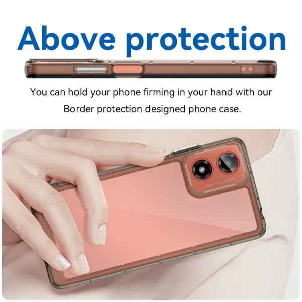 CRYSTAL Ochranný kryt pre Motorola Moto G04 / G24 / G24 Power šedý
