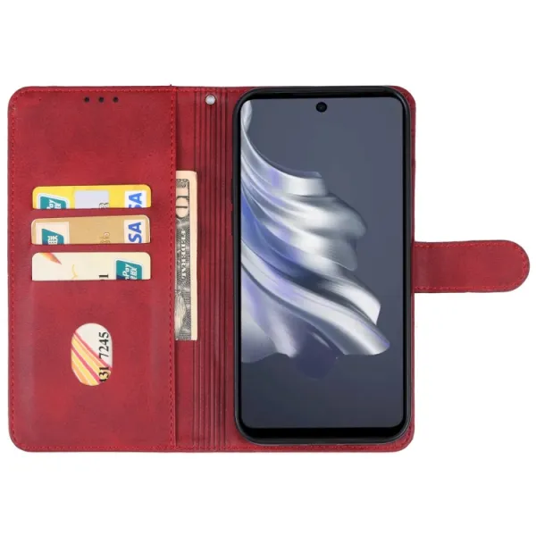 SMOOTH Peňaženkové puzdro pre Tecno Spark 20 Pro červené