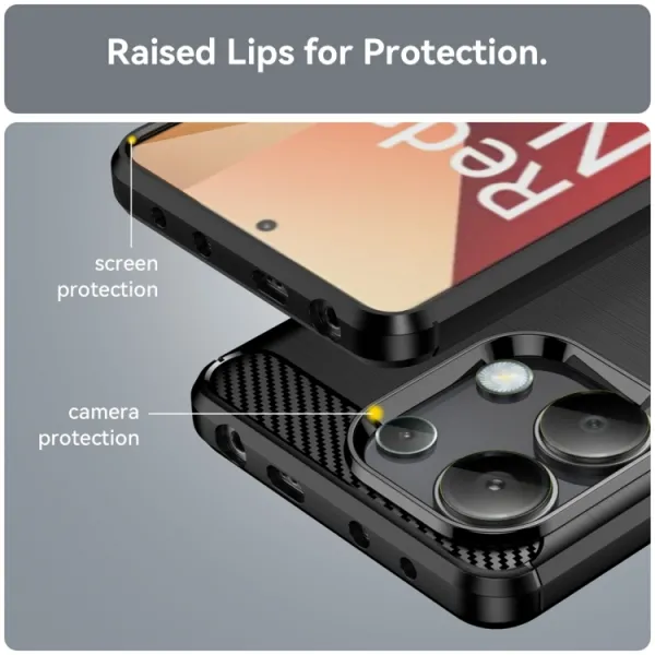 FLEXI TPU Ochranný kryt Xiaomi Redmi Note 13 čierny