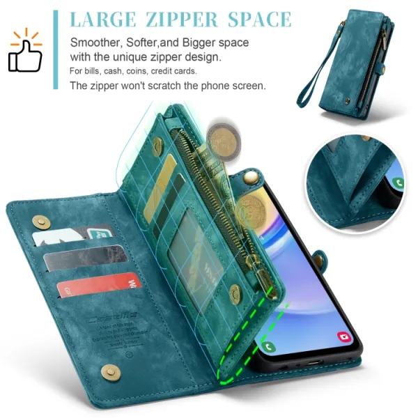 WALLET Ochranný kryt s peňaženkou 2v1 pre Samsung Galaxy A15 / A15 5G modrý