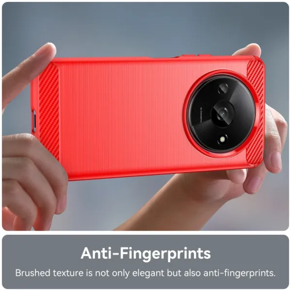 FLEXI TPU Ochranný kryt Xiaomi Redmi A3 červený