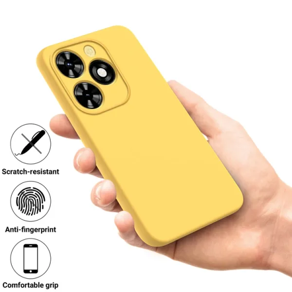 RUBBER Ochranný kryt pre Tecno Spark 20 Pro žltý