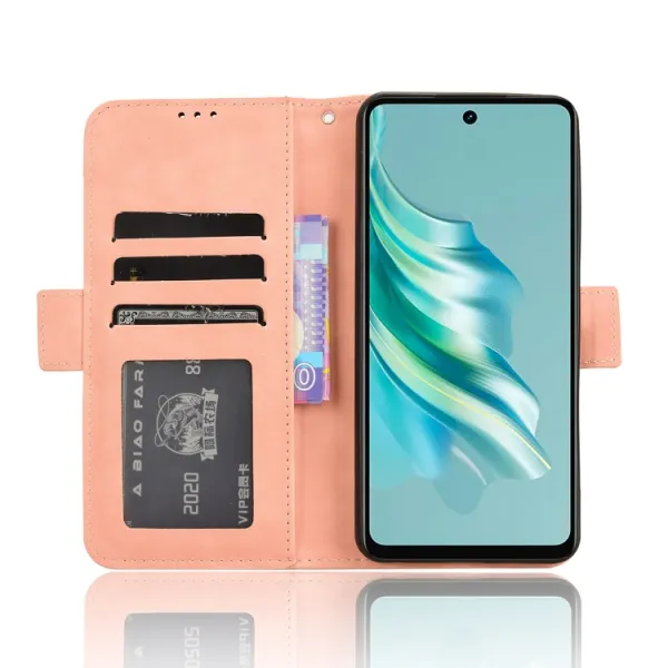 SLOT Peňaženkový obal pre Tecno Spark 20 ružový