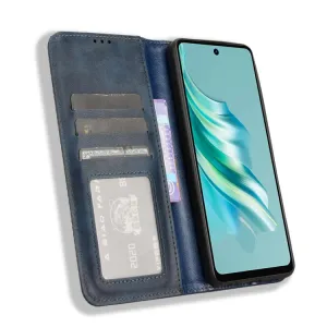 BUSINESS Peňaženkový kryt pre Tecno Spark 20 modrý