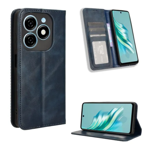 BUSINESS Peňaženkový kryt pre Tecno Spark 20 modrý