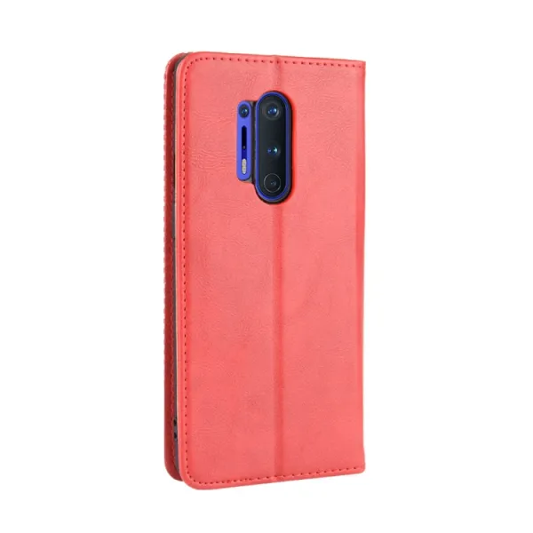 BUSINESS Peňaženkový kryt pre OnePlus 8 Pro červený
