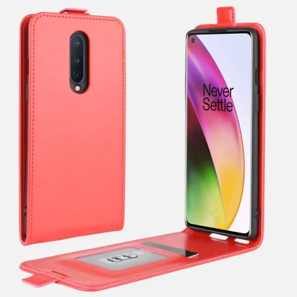 Vyklápacie puzdro pre OnePlus 8 červené