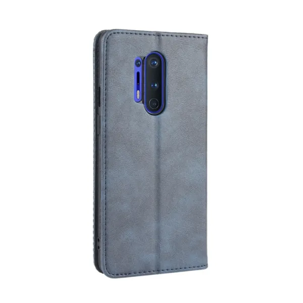 BUSINESS Peňaženkový kryt pre OnePlus 8 Pro modrý